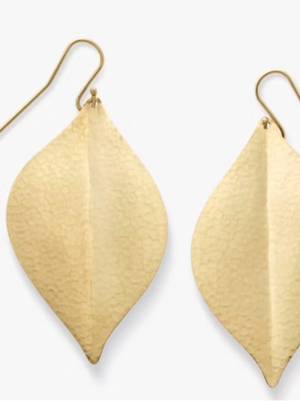 ISO JA Repousse gold earrings